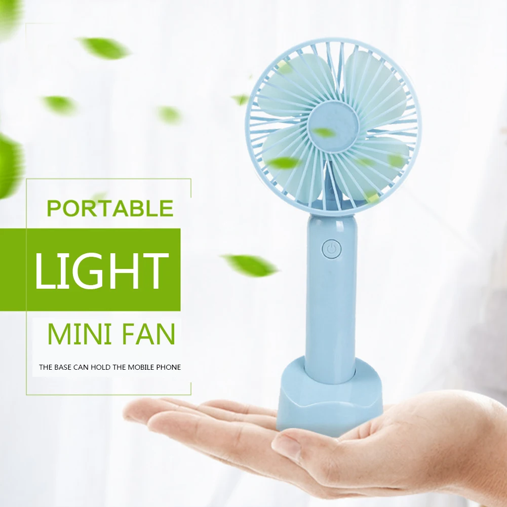 
Portable USB Charging Mini, Handheld Fan 3 Speed Control Custom Endurance Cooling Usb Hand Rechargeable Fan With Light/ 