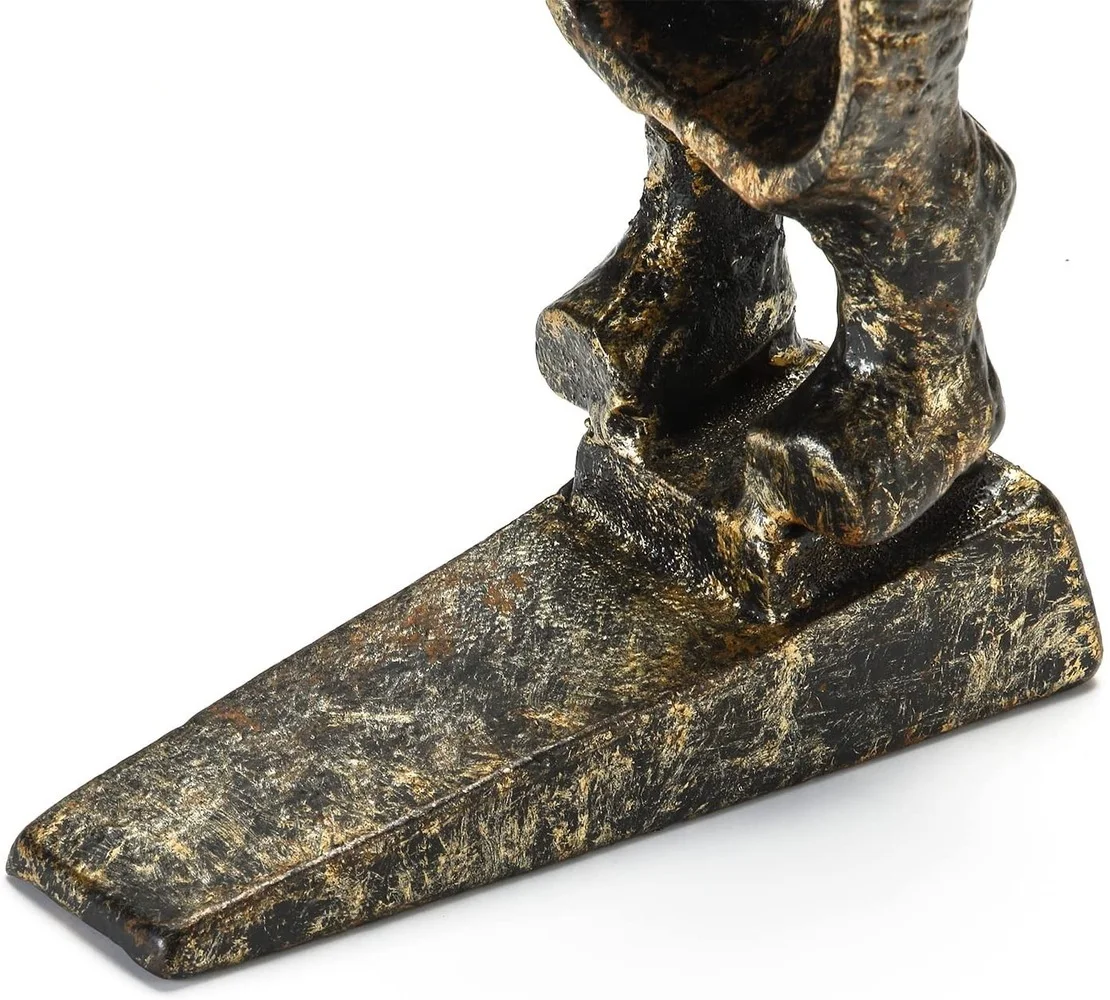 Dog Tail Door Stop Decor Cast Iron Door Stopper Wedge,Heavy Duty Door Stopper