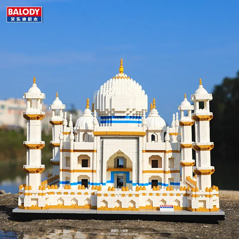 Balody Mini Blocks 4530pcs Architecture Building Bricks India Castle Taj Mahal Model Toys Juguetes Kid Gift Construction 16067