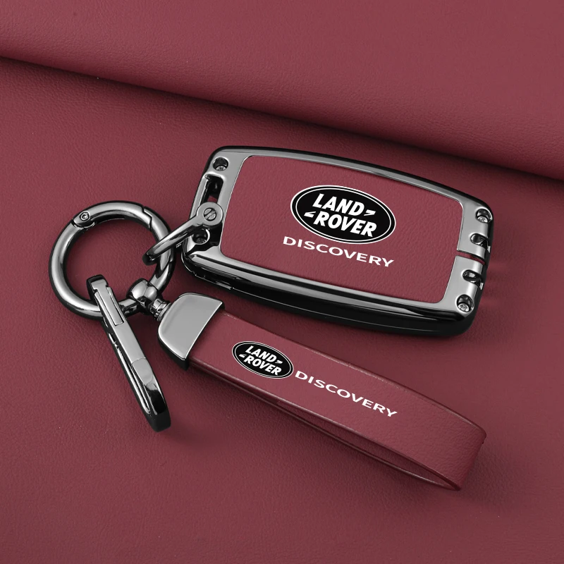 Hot sale for Land Rover Discovery car key cover from 2012 to 2024 metallic leather protector shell automobile key fob case