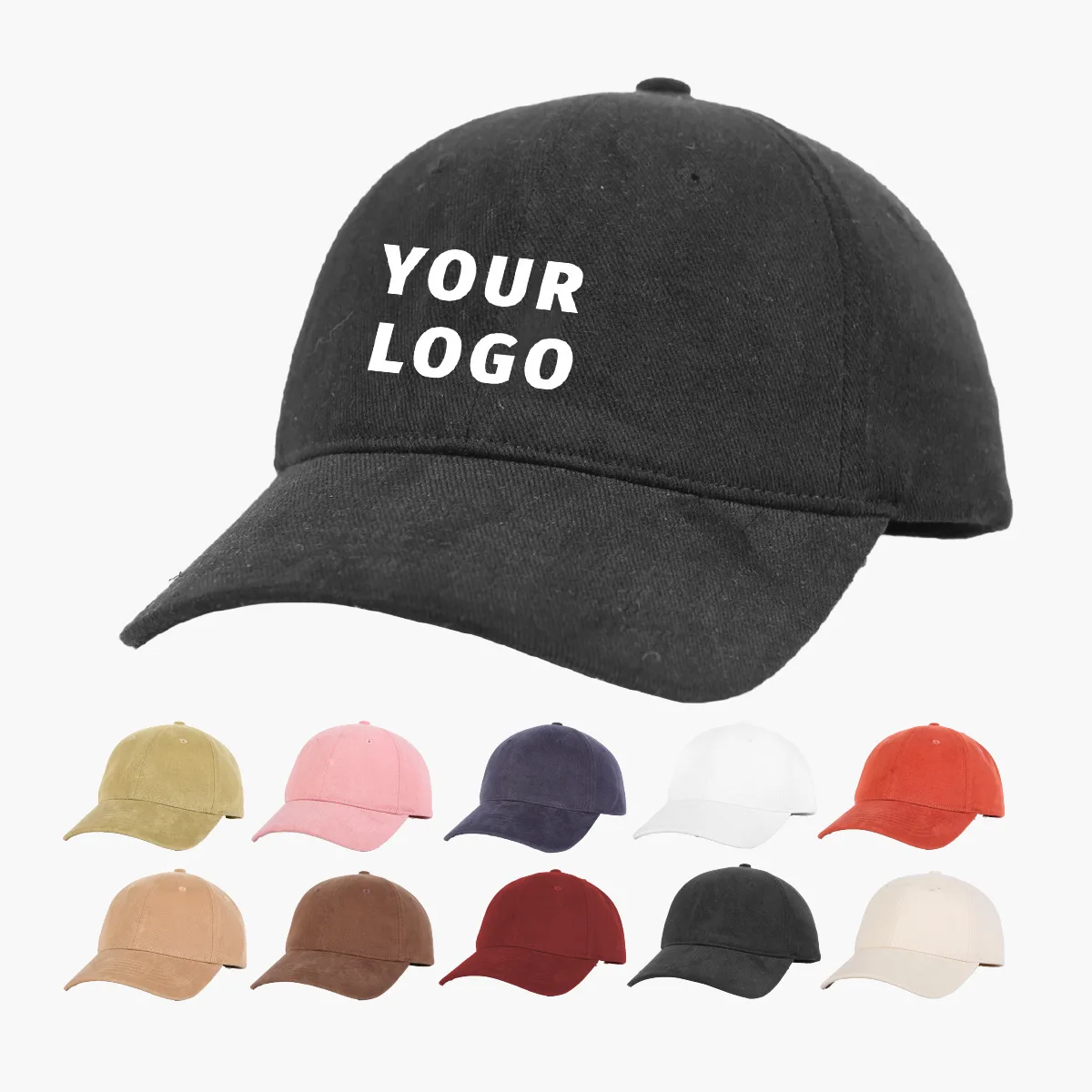 Hot selling organic cotton baseball cap custom logo outdoor running hats casual sports caps