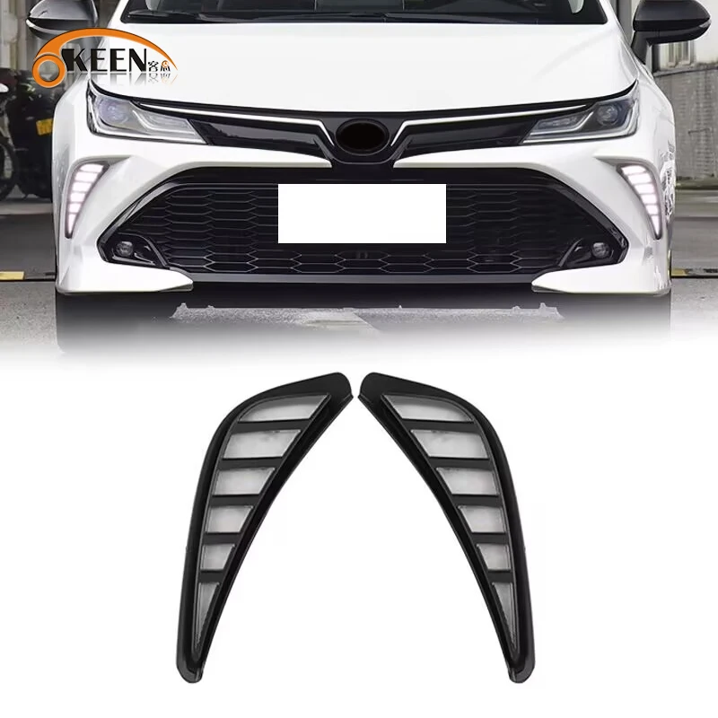 Автомобильная деталь KEEN DRL для Toyota Corolla GR Sport 2021 2022 дневные ходовые огни Противотуманные фары с поворотным сигналом