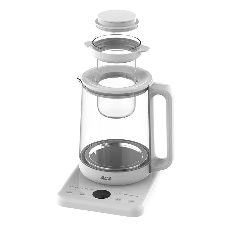 Keep warm function Adjustable temperature digital Glass Electric Kettle with tea filter