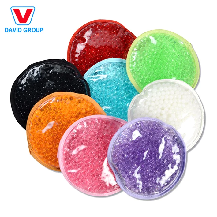 Customized round Mini Gel Ice Cold Pack in Bright Colors for Rehabilitation Therapy