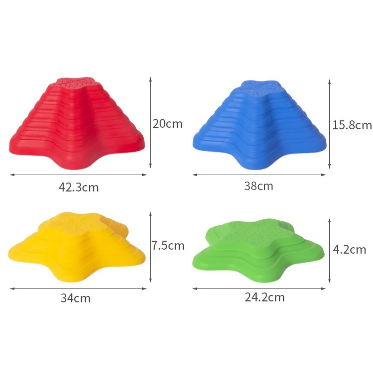 Hot selling Egg Shape Children Balance Training Kit Backyard Sports Sensory resin stepping stone for special need