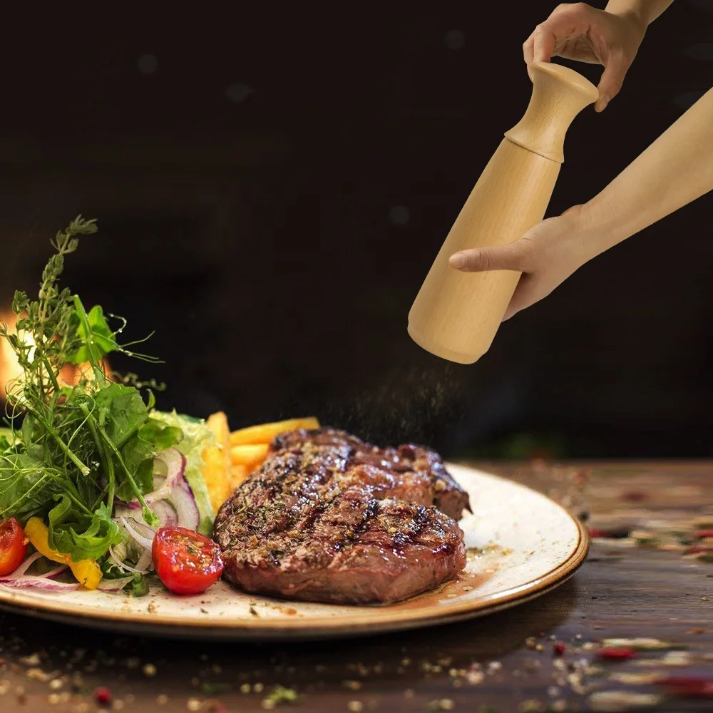 
Wood Manual Salt And Pepper Mill Grinders 