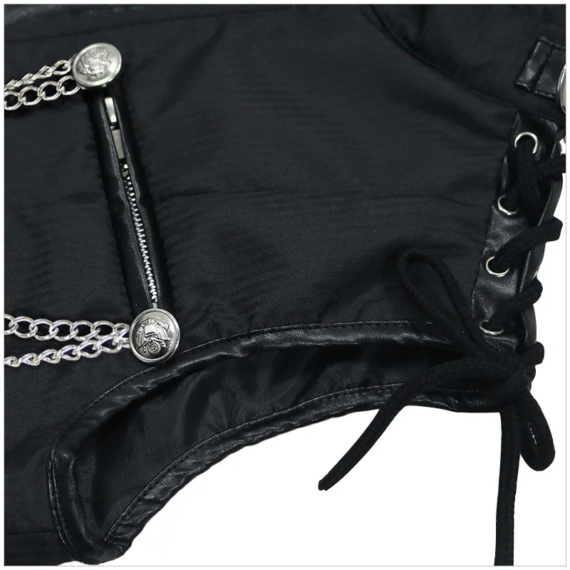 
new Halloween Victory Punk style Waistcoat Halloween party Sleeveless Solid Waistcoat black brown color 