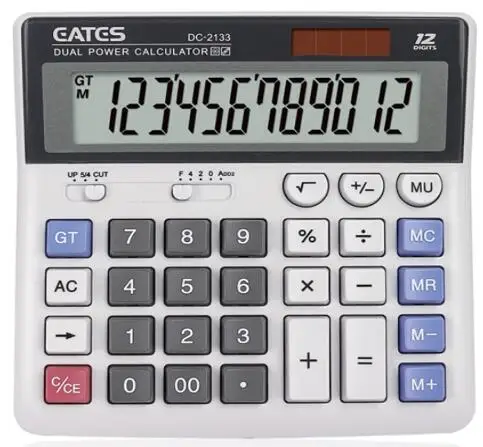 
Hot Sale Office Use Square Calculator LCD display 12 digits caculator display screen 