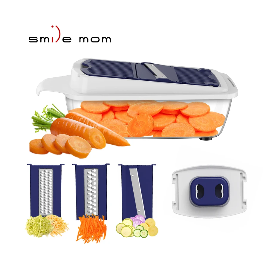 Multifunctional Manual Vegetable Chopper Handheld Press Cutter & Slicer for Onion Potato Other Fruits & Vegetables