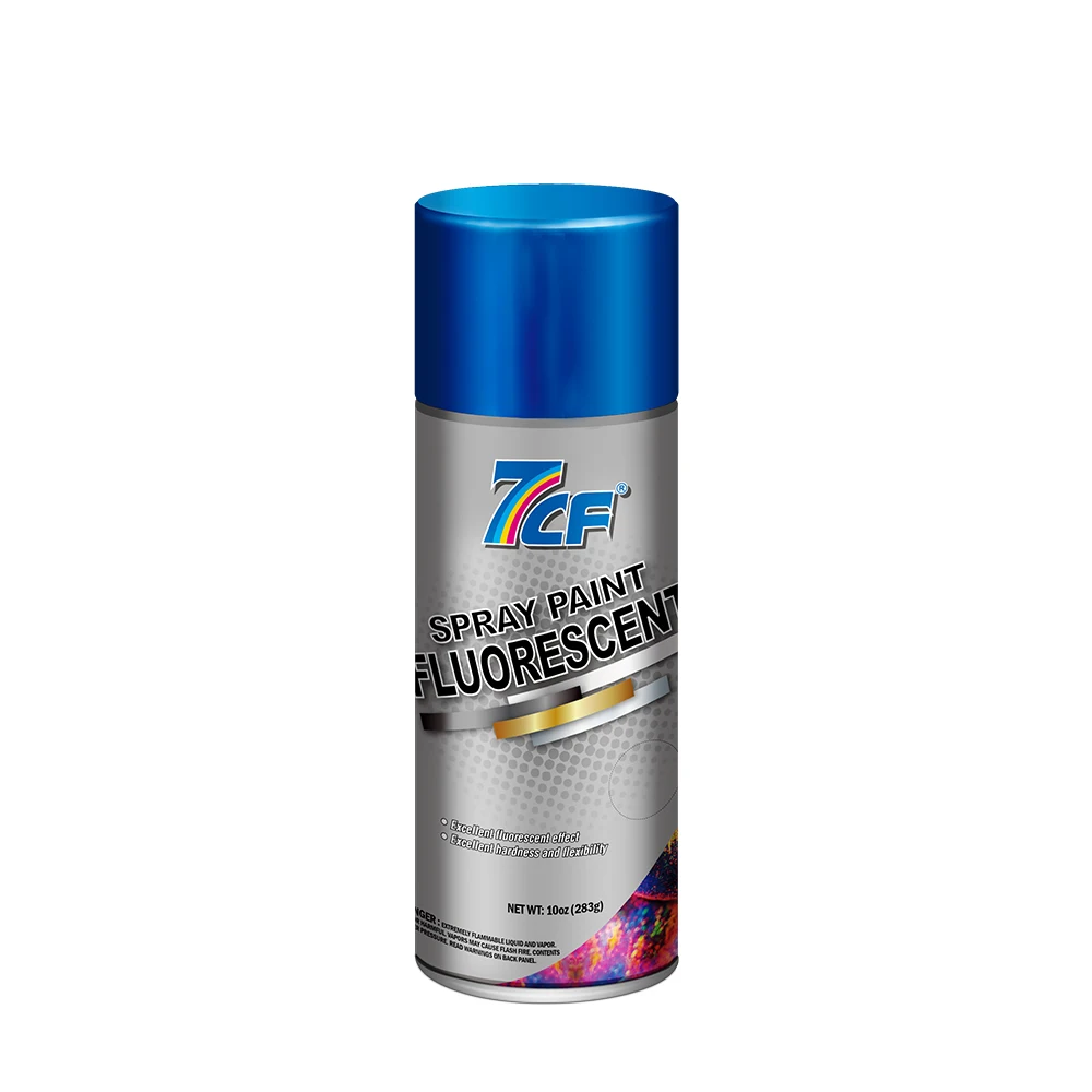 7CF Cheap Graffiti Colour Iridescent Spray Paint Acrylic Car Care Aerosol Fluorescent Spray Paint