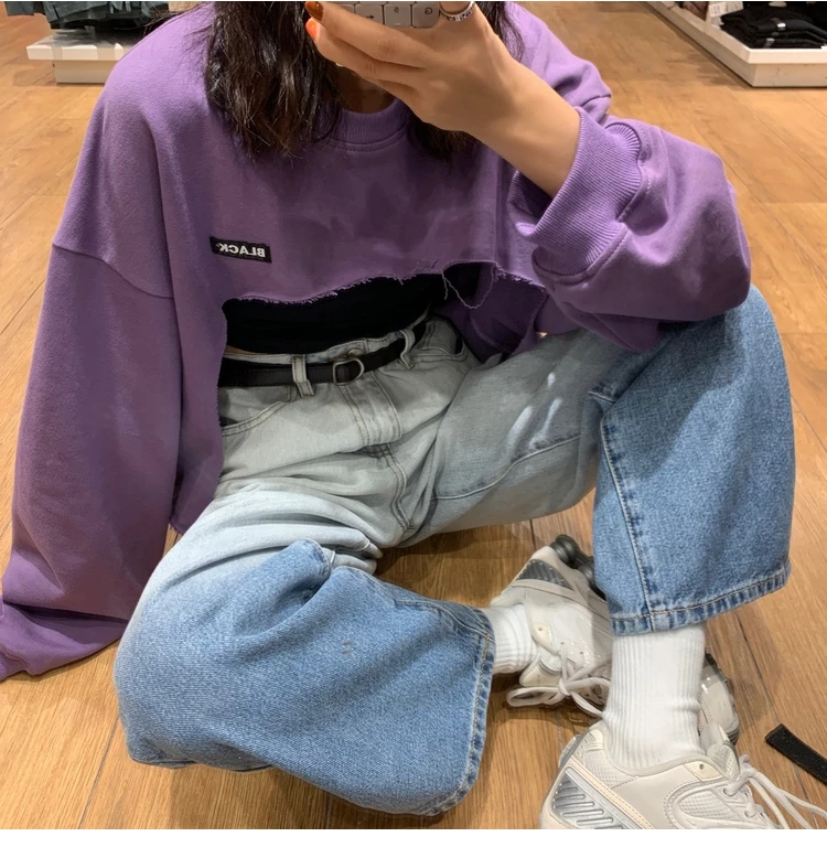 
High quality gradient straight-leg jeans for women wide leg straight leg jeans 