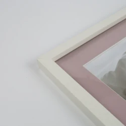 Baby Gift Memorial Newborn Footprint Kit Baby Handprint Wooden Photo Frame With mat