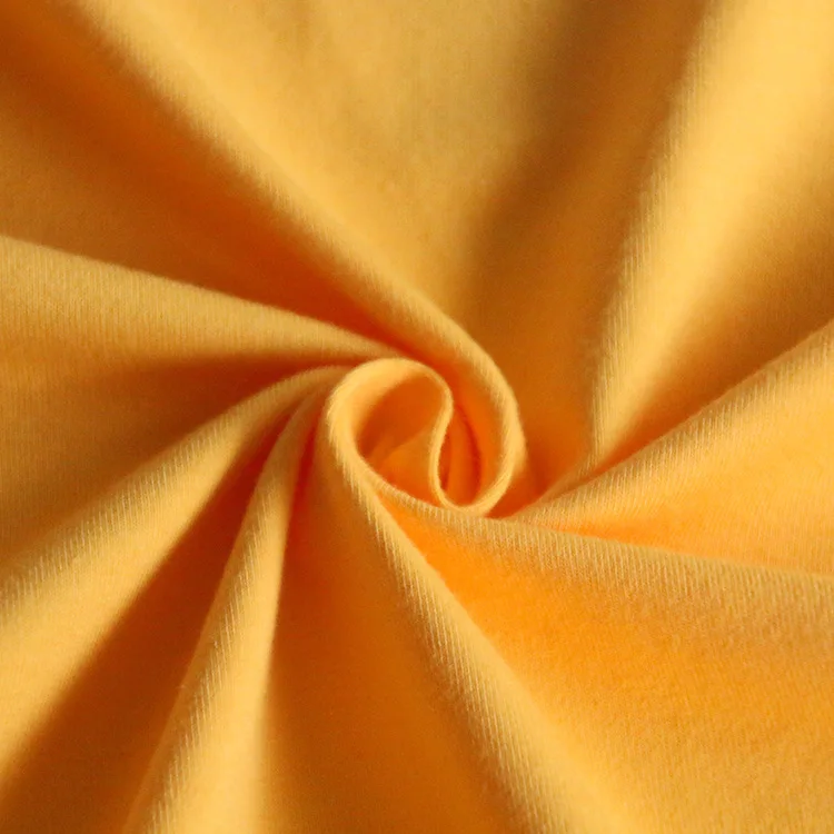 Low MOQ 32S Combed 100% Pure Cotton lining Fabric Knitted Plain Fabric