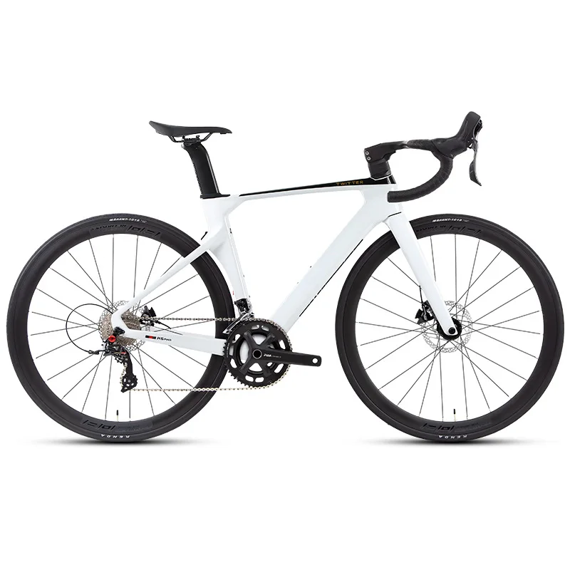 Second-Generation Quite R5Pro Carbon Fiber Road Bike RS-24 Speed Hydraulic Disc Brake Shimano Shifter for City Riding Air Racing