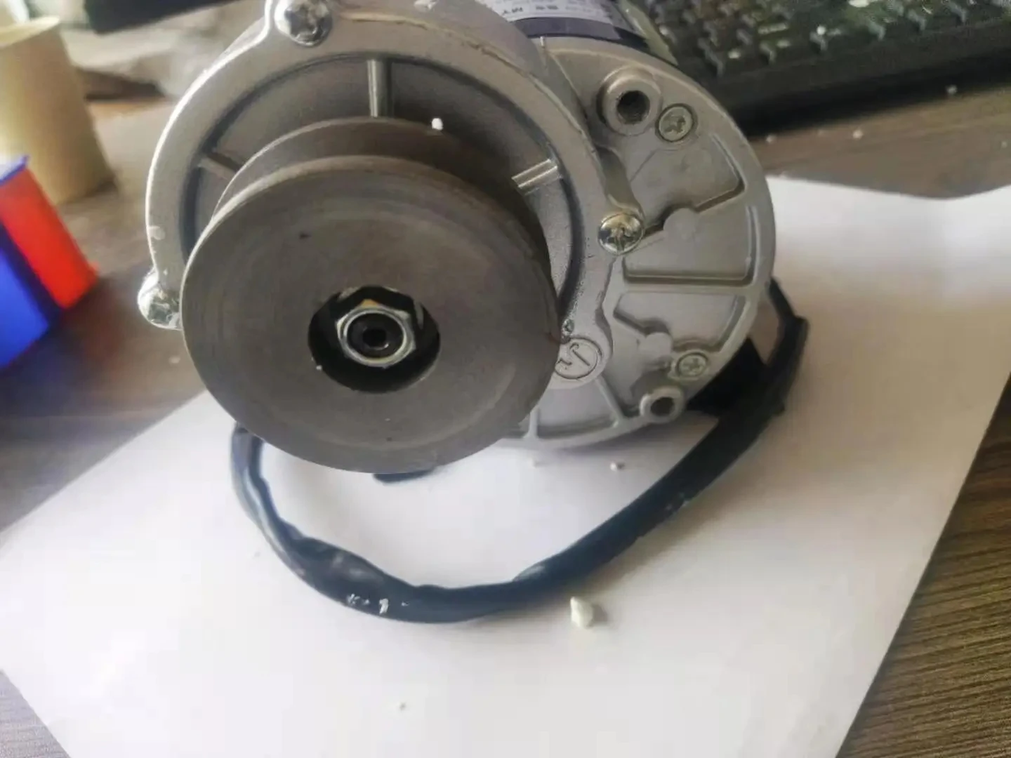 350W 24V 36V DC Gear Brushed Motor With Belt Pulley Electric Tricycle Electric Bicycle Motor MY1016Z