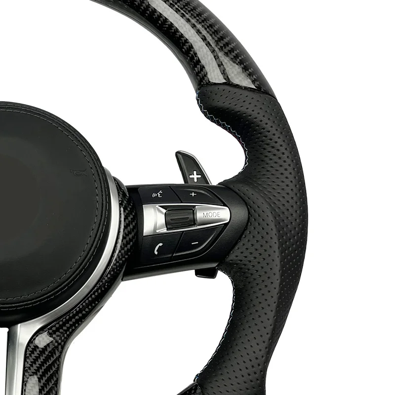 Carbon fiber tricolor logo modified steering wheel for BMW F10 F30 ZC-M6-YD-T2