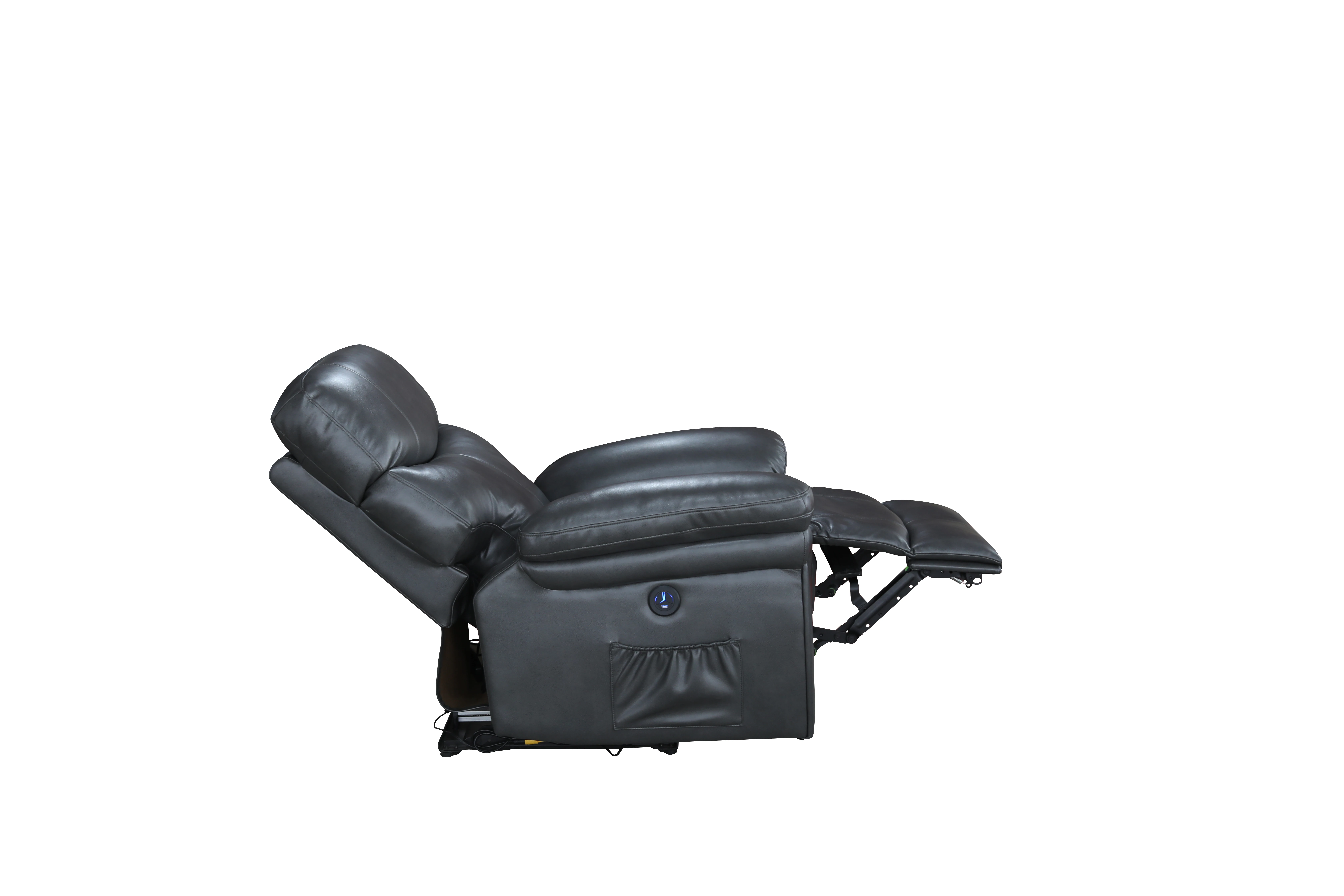 MEIMIN Manual Recliner Sofa Chair Reclinable With Massage And Heat Function For Living Room Air Leather Reclining sofa
