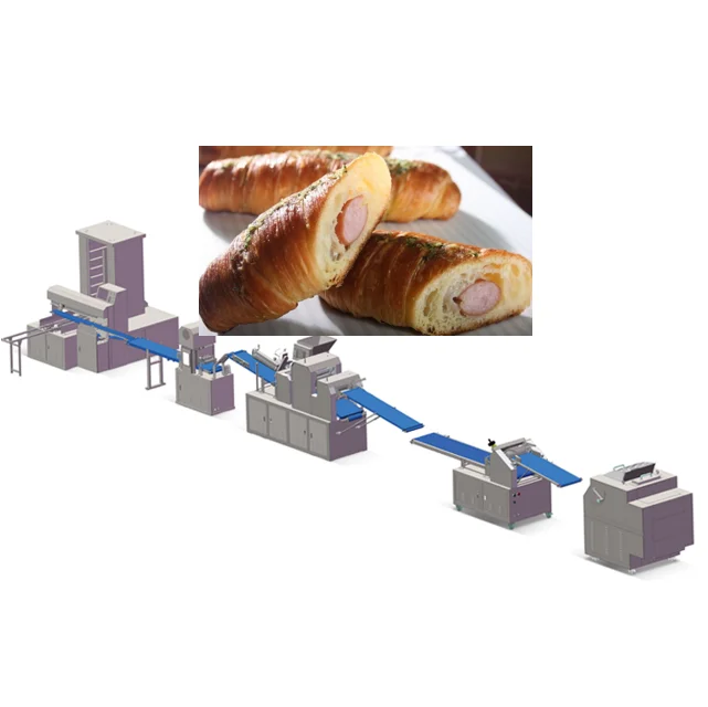 Factory Supploer High Capacity Hot Dog Bread Making Machine Full Set of Commercial Bread Bakery Baking Equipment