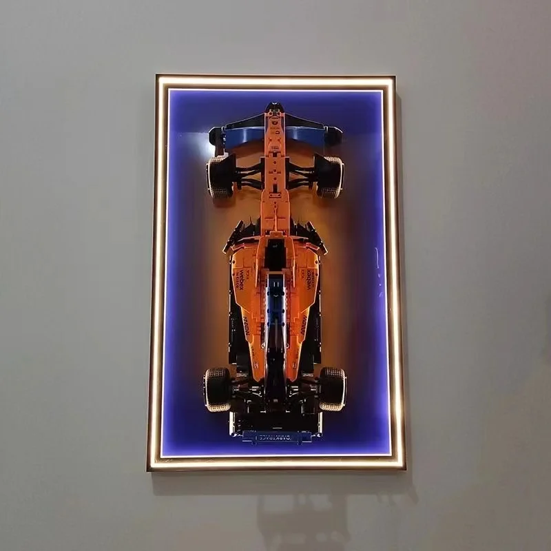 TD088 Building block sports car wall display frame beautiful house can support customization many styles for you to choose from