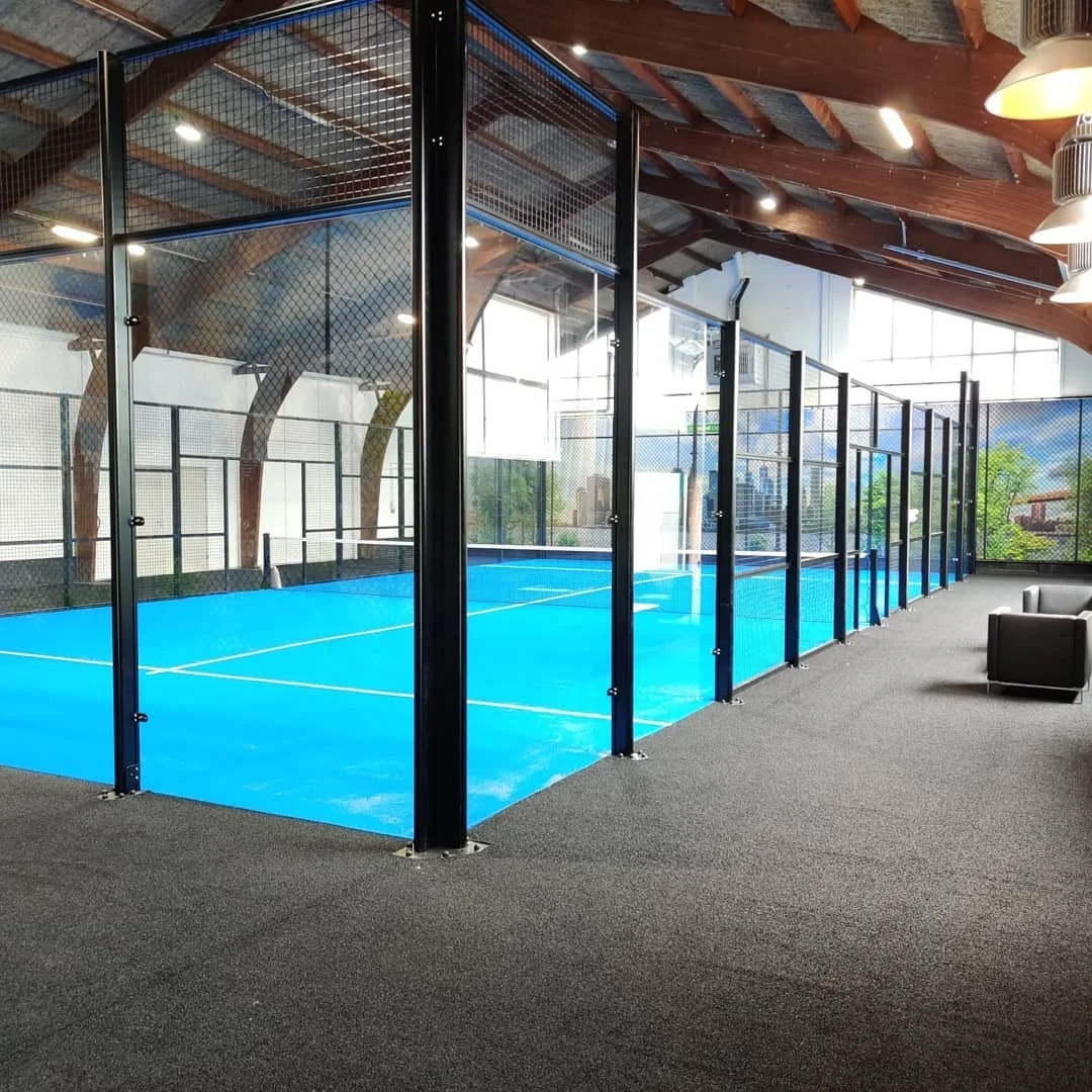 Открытый 10 мм искусственный газон World Padel Tour Tournament Padel, стандартный панорамный Теннисный корт