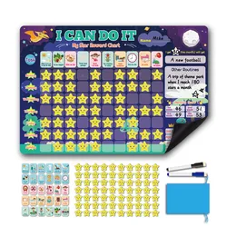 Magnetic chalk blackboard Magnetic Star Type Reward Board Home Routine Chore Reward Chart