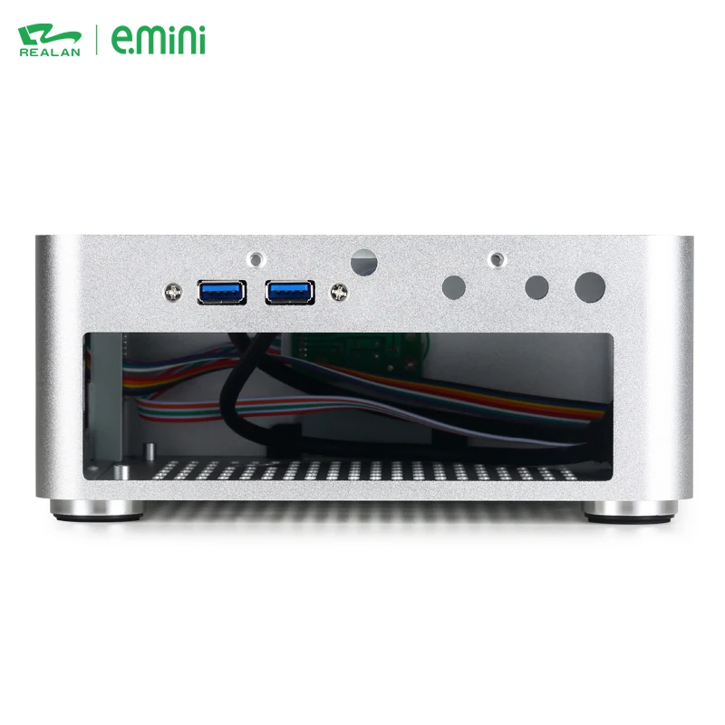 New Custom Design Computer Aluminium Desktop Slim Mini Itx Pc Case