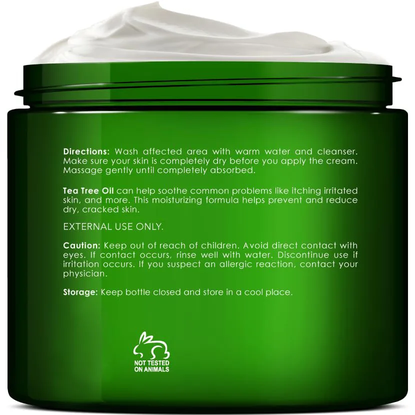 Biology Tea Tree Oil Foot Cream for Dry Cracked Heels and Itchy Skin Foot Cream