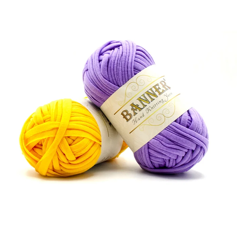 With Hand Knitting T Shirt Yarn Handmade Bag Crochet Yarn