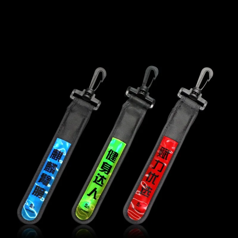 Night Sport Running Cycling Backpack Safety Warning Led Bag Hang Light with customized logo