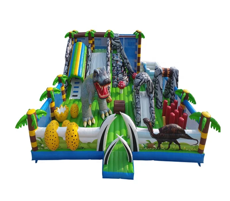 
2019 New design inflatable children play dinosaur inflatable fun city 