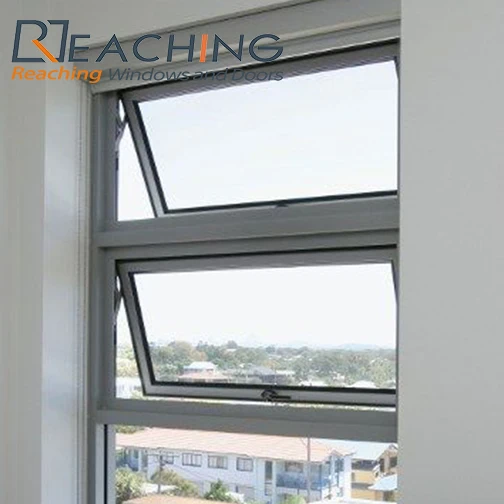 Australian AS2047 Aluminum Chain Winder Awning Window Double Glazed Glass Aluminum Windows