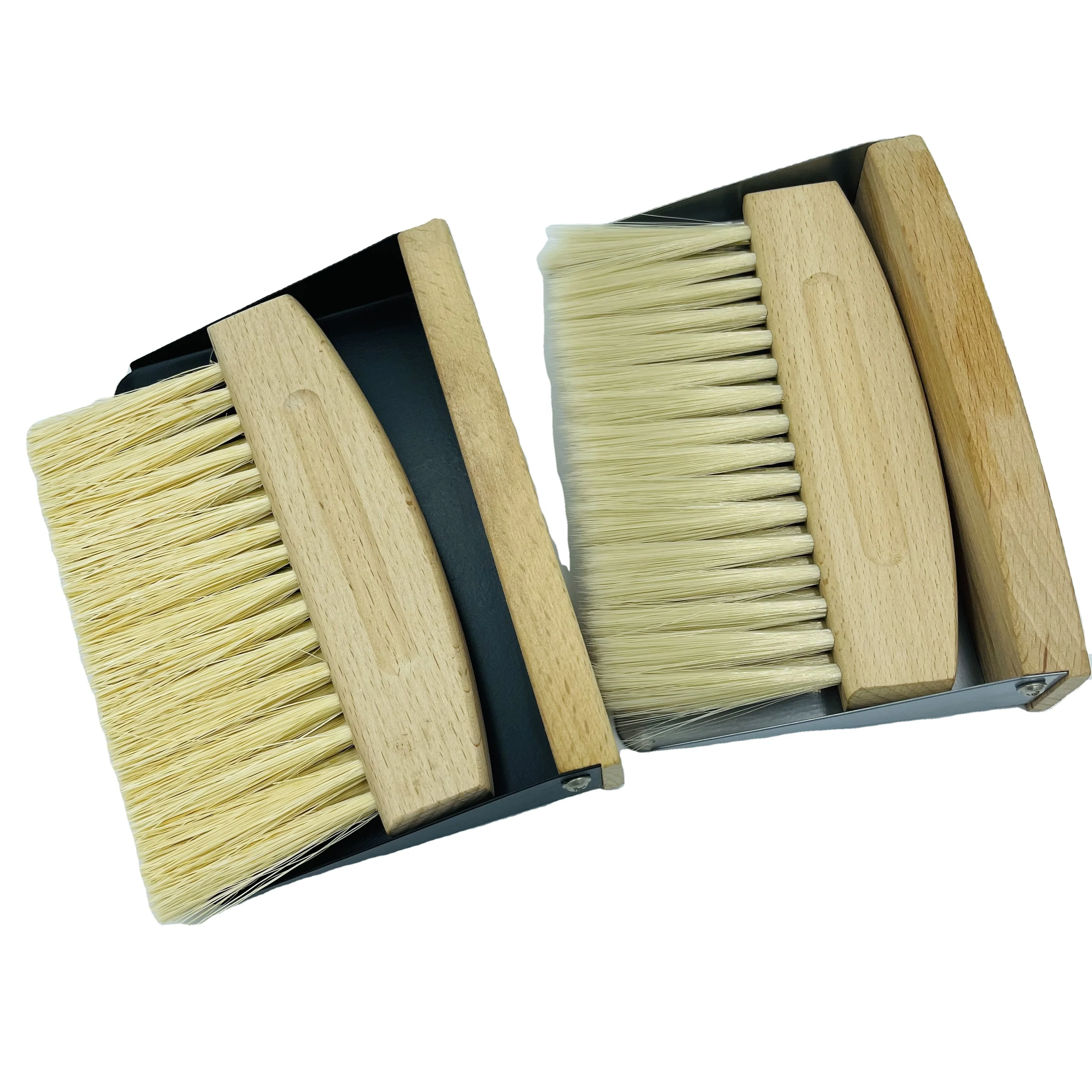 table remove dust small broom and magnet dustpan brush set with natural sisal fiber