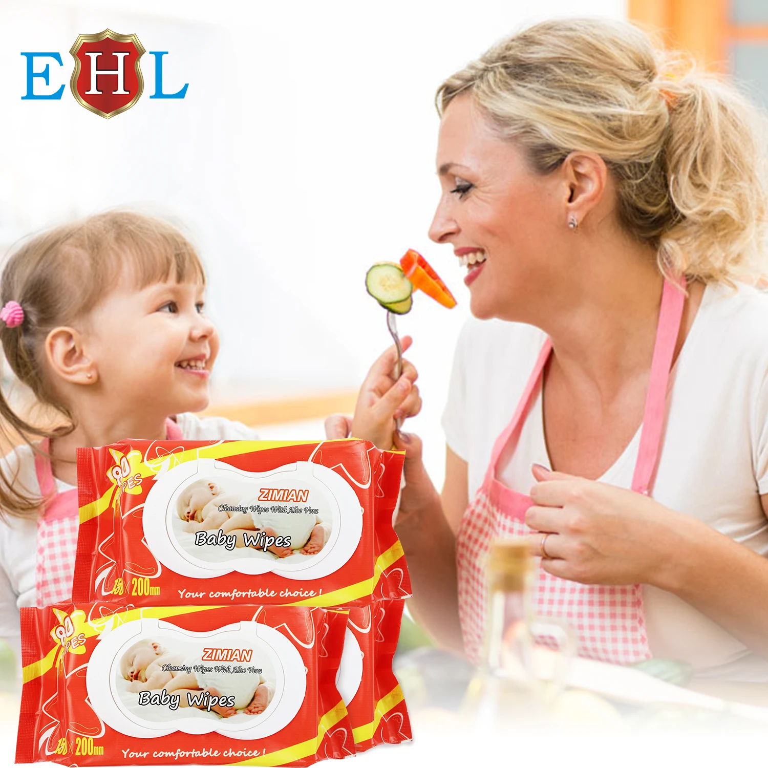 Hot sale ISO 9001 Certificated High Quality Nonwoven Hypoallergenic Sensitive Pure Baby Wipes