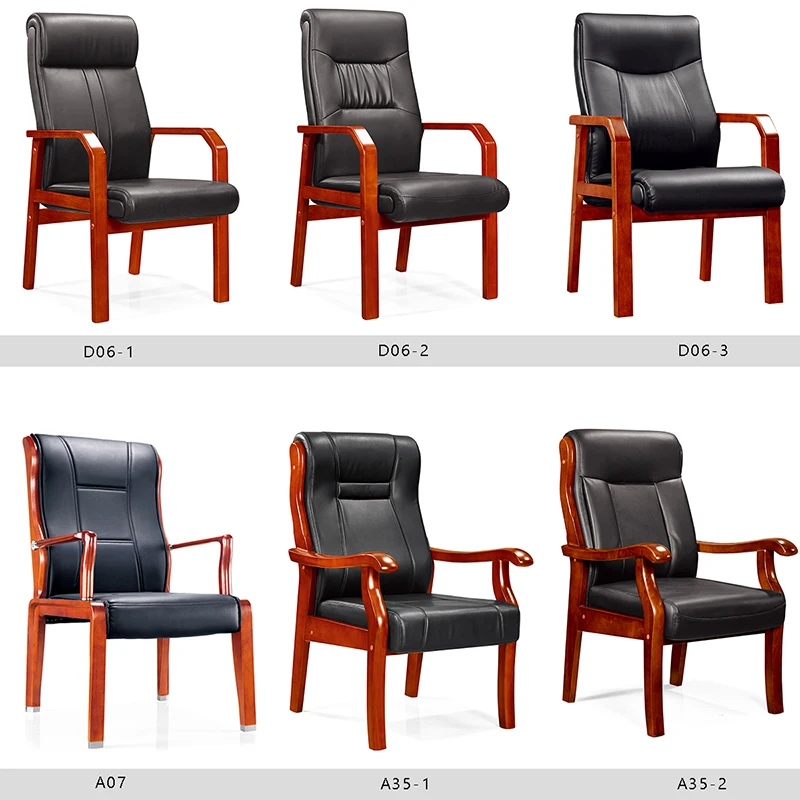 Old fashion Asian style wide with leather padding wood frame conference meeting room