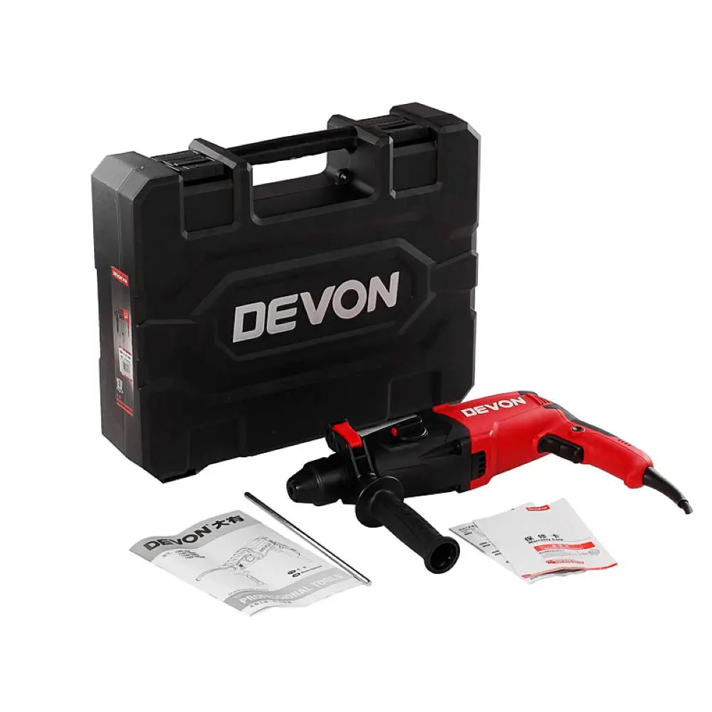 DEVON 1107-26S 800W Speed Control Single Function DC Motor Brand Rotary Hammer Drill power tools manufacturer
