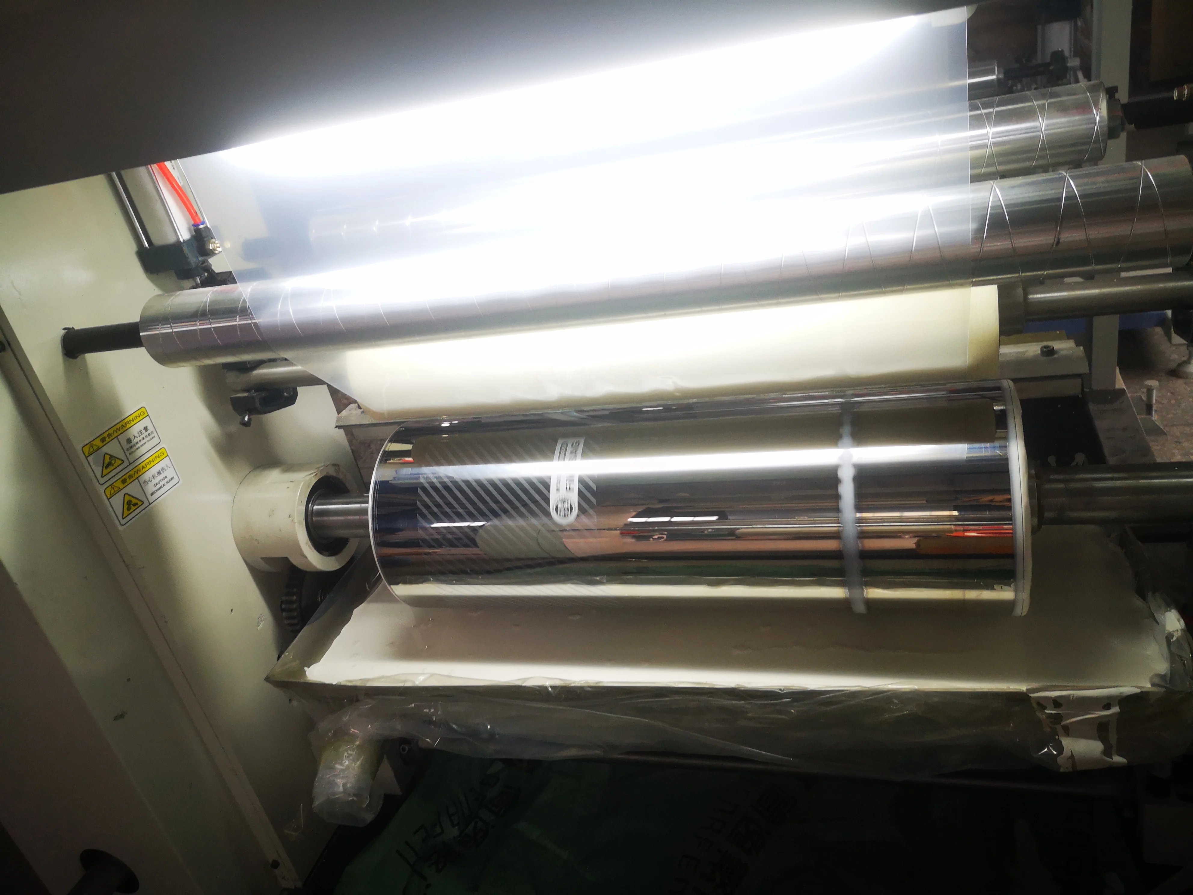 Two 2 color biodegradable film plastic water based ink Gravure Printing Machine