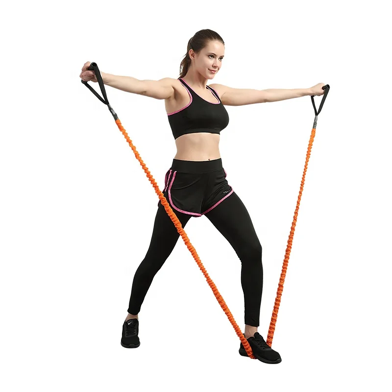 Proesce Custom Logo 100% Nature Latex Resistance Tube With Nylon Cover