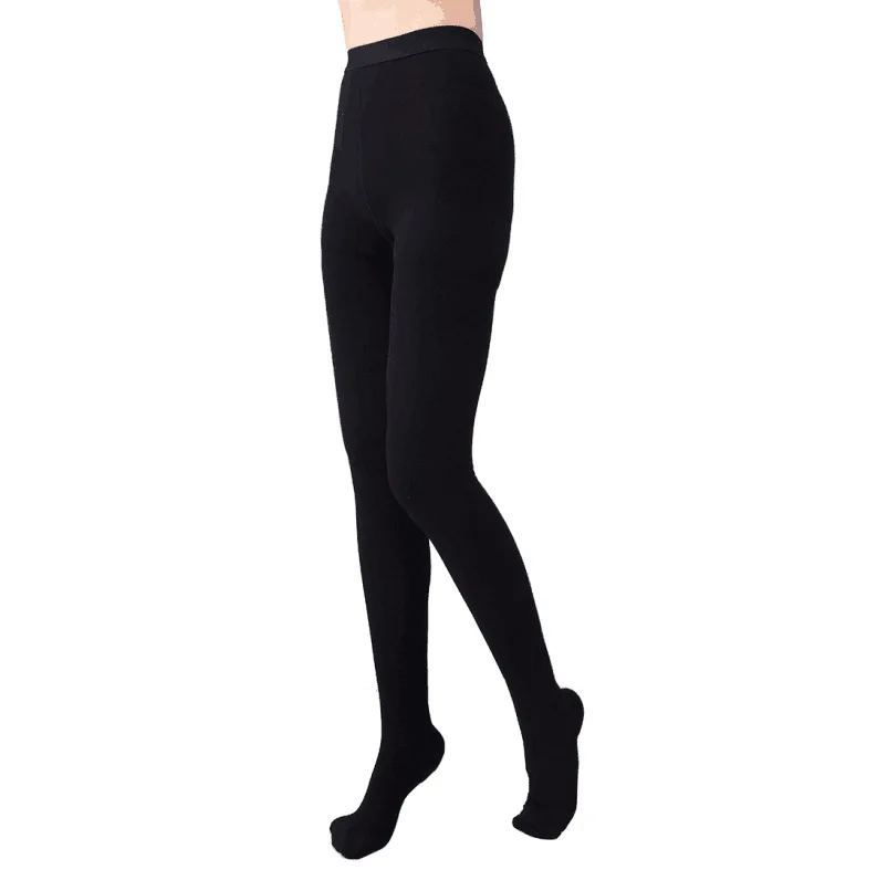 Medical grade II compression tights varicose stockings and pantyhose black tube tights