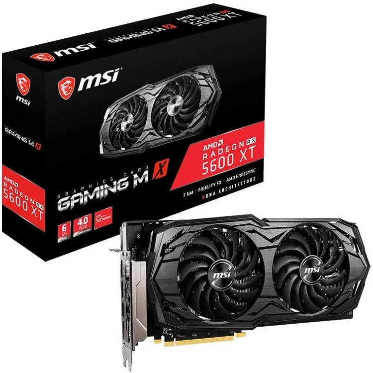 Authentic New MSI Gaming Radeon RX 5600 RX5700 RX5800 XT Boost Clock 1620 MHz 192-bit 6GB Freesync Direct-X 12 Grapics Card
