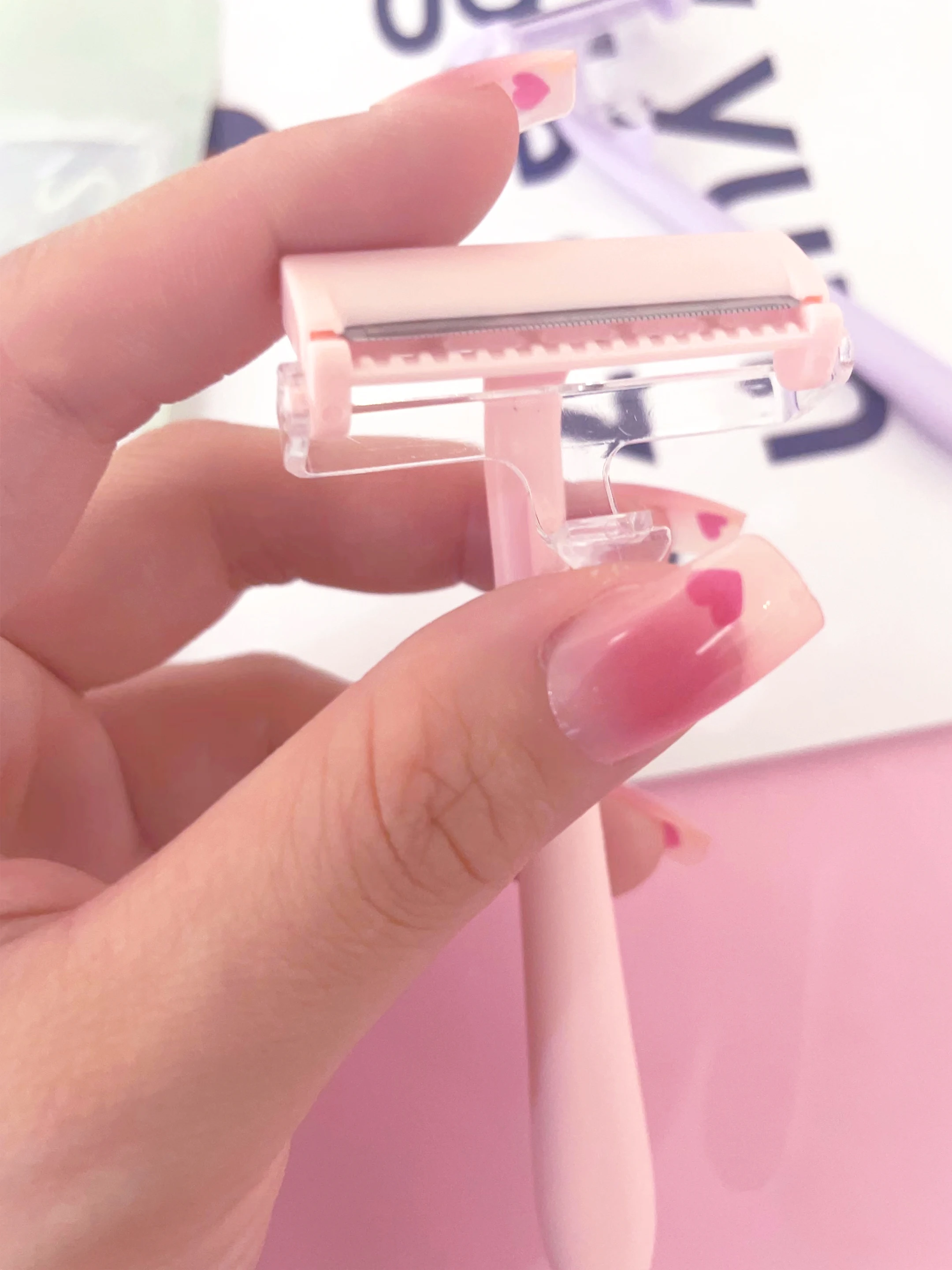 Wholesale Portable Face Razor for Women Comfortable Remover Armpit Razor Stainless Steel Macro blade Armpit hair knife