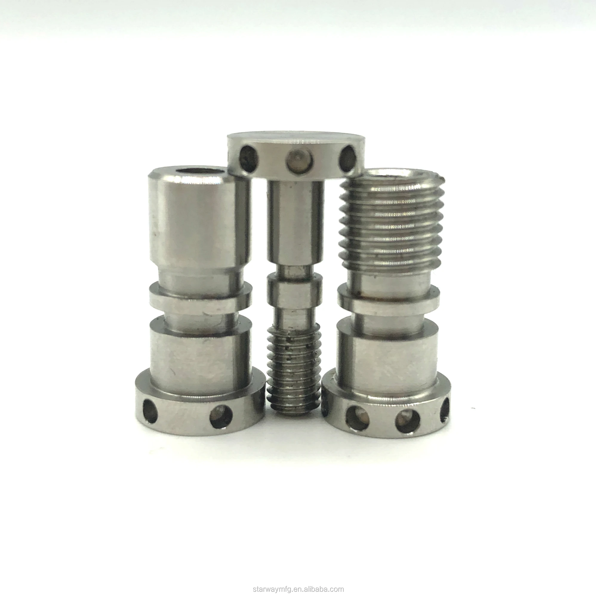 OEM Machining Turning Parts Stainless Steel Turning Parts Aluminum Custom Bushing Parts in Anodized Color