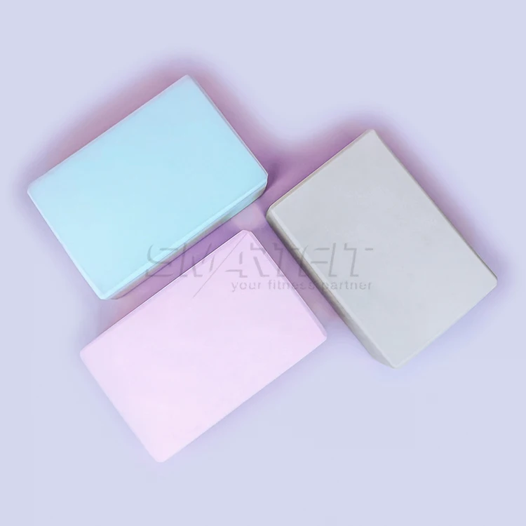 SMARTFIT Hot sales Light Weight High-Density EVA Yoga Brick  Non-Slip  Foam Block Customized Logo And Colourful Yoga Brick