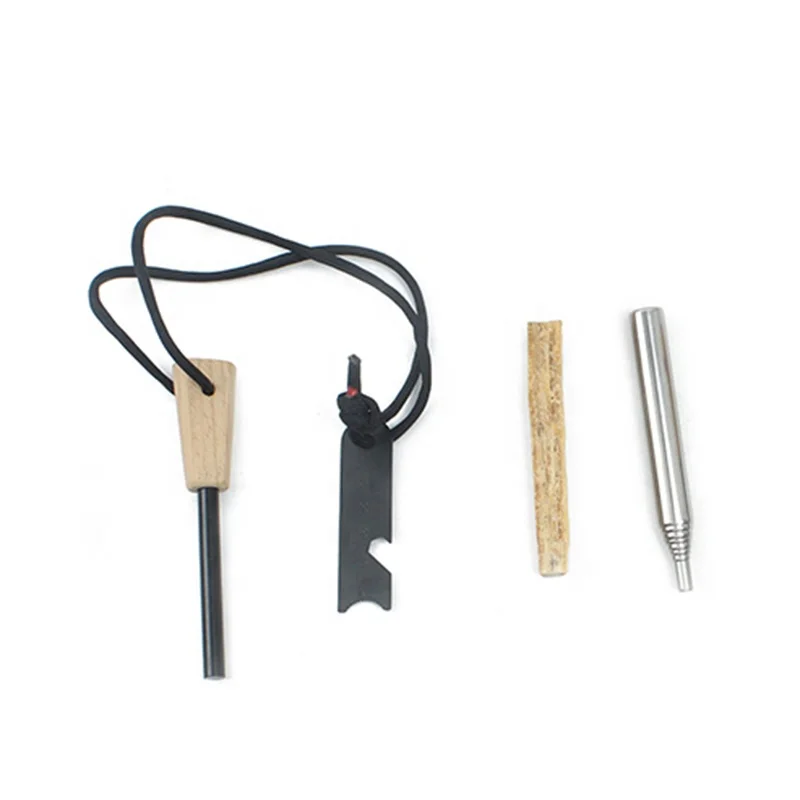 Wholesale Outdoor Flint Fire Starter Survival Camping Gear, Flint Stone Fire Starter Magnesium Rod, Fire Bellows Flint Kit