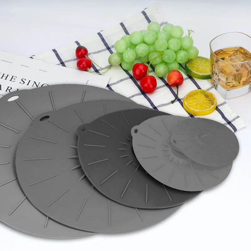 THEONE Silicone Fresh-keeping Cover Containers Seal Preservation Lids Dust-proof Tableware Silicone Cover Pot Bottle Covers