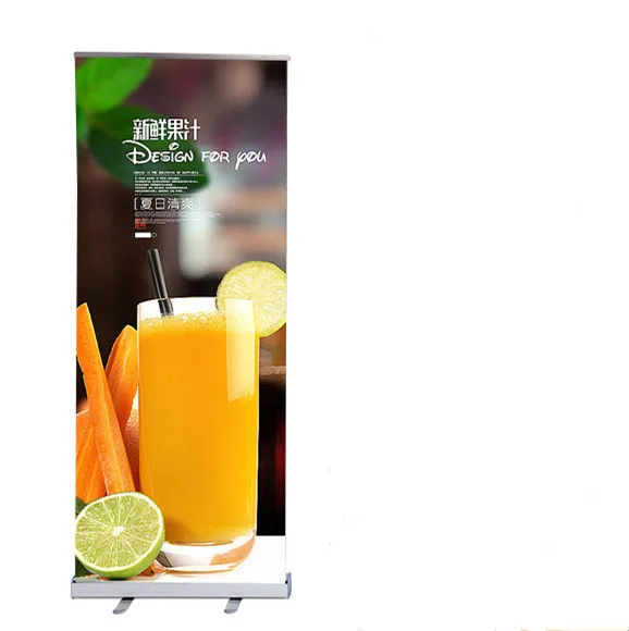 OEM Printed Design  Pull Up Display Stand Retractable  Roll Up Banner Stand Display Show