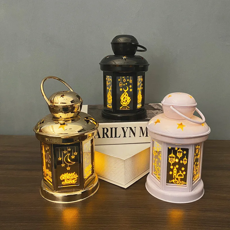 Custom candle lantern decor battery operated portable electric hanging led holder candle container lantern decorations for home