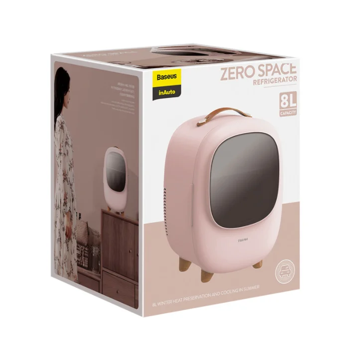 Mini Fridge 8 Liter Portable Cooler & Warmer 12V for Bedroom Office Car & Dorm Refrigerator for Skincare Drinks Food Eco & Quiet