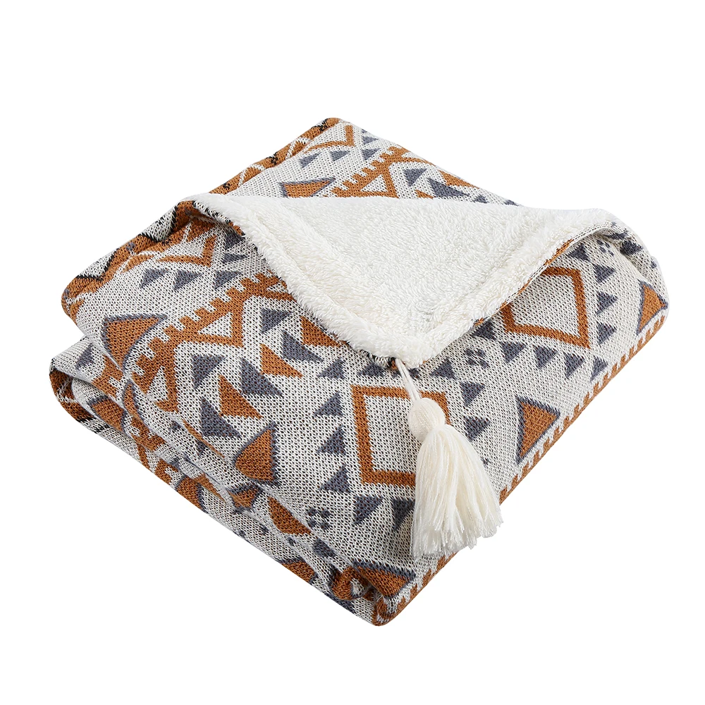 New Design Material Bohemian Style EU Heated Blanket Overheat Protection CE GS Approval