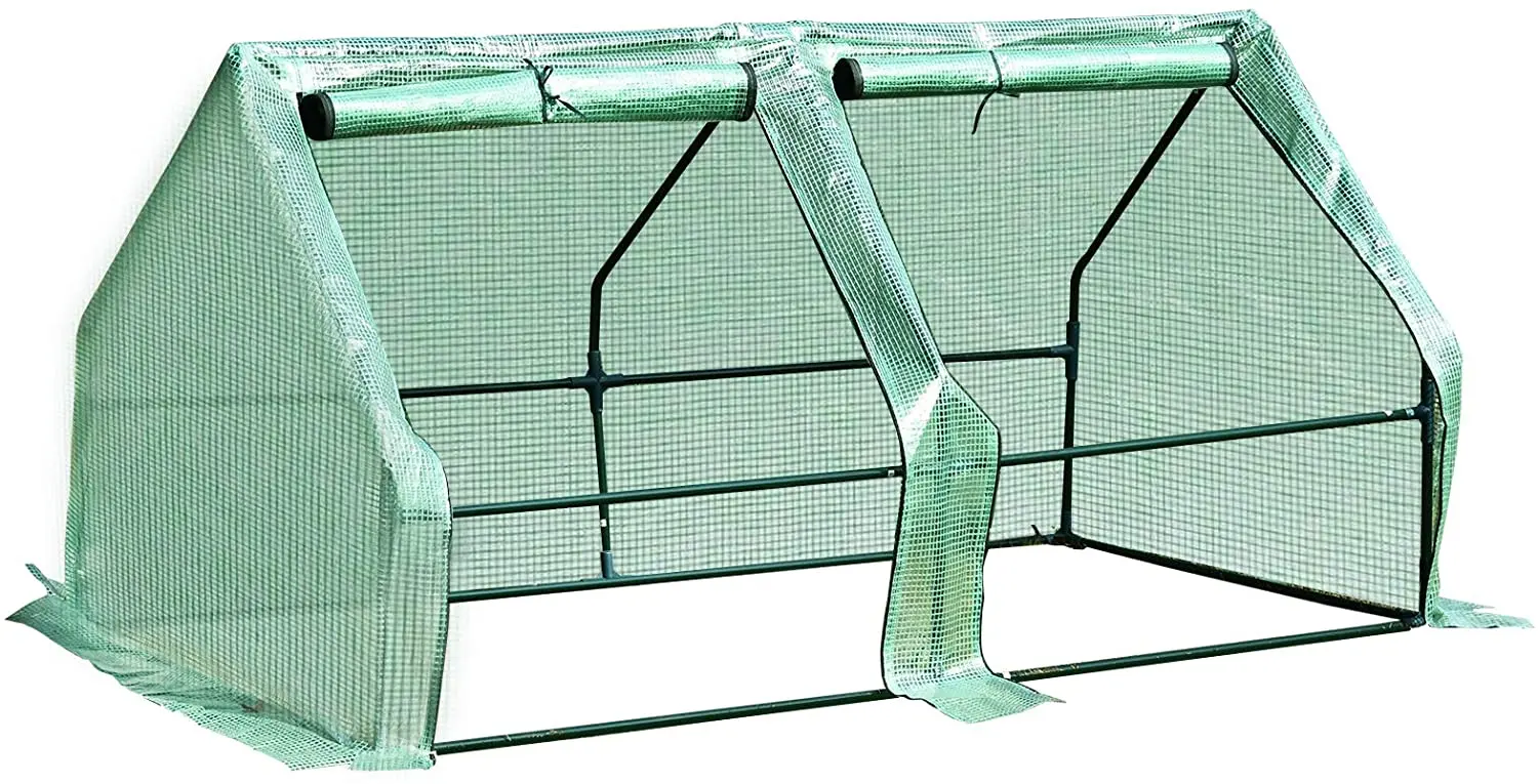 Мини-туннель для помещений и улицы, пластиковые небольшие садовые теплицы для выращивания, зеленый дом для зимы