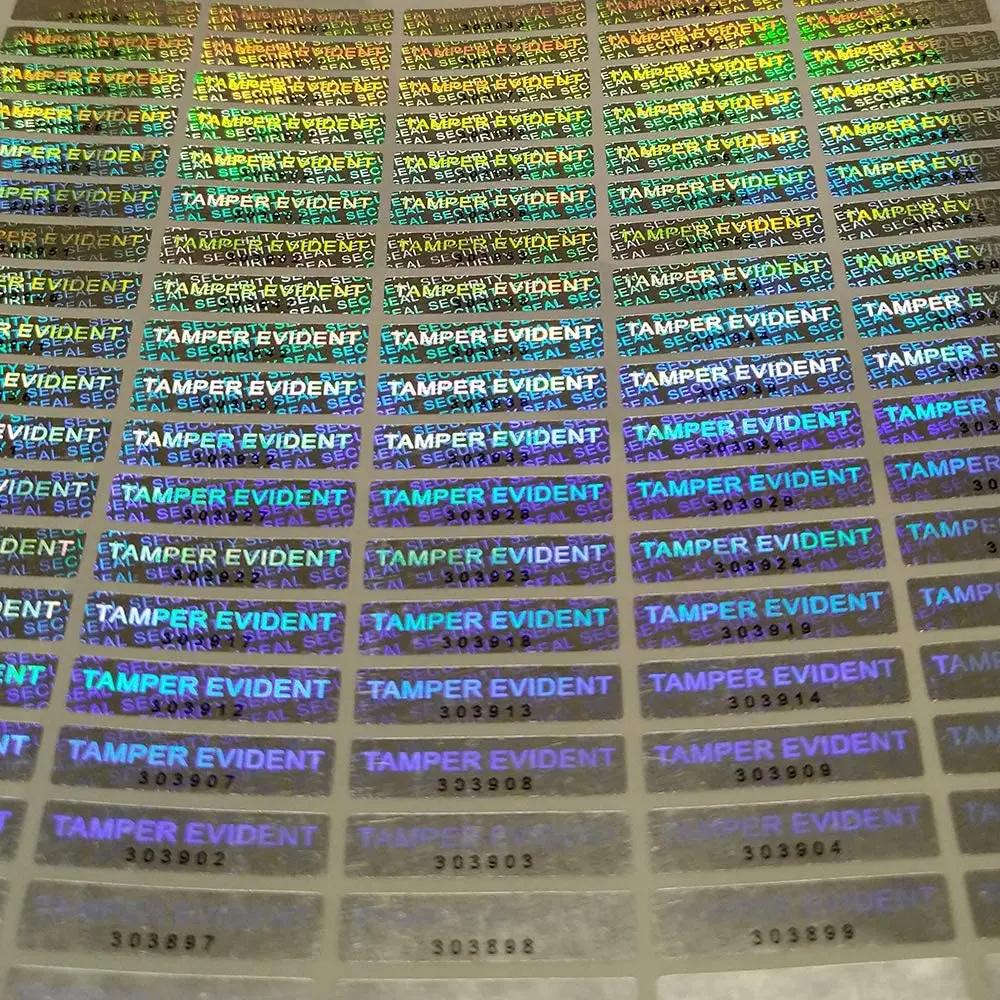 Голографическая этикетка на заказ, яркая голографическая этикетка безопасности, яркая голографическая наклейка, голографические этикетки